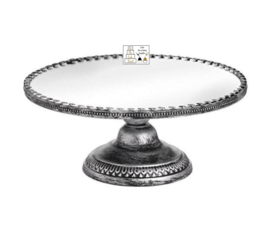1900s Antique Victorian English Silver Plate Cake Stand | Chairish